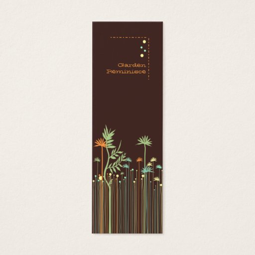 Customizable Garden Reminisce Tag Skinny Profile Cards Business Cards