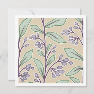 Garden Reverie Soft Meadow Florals Botanical Note Card