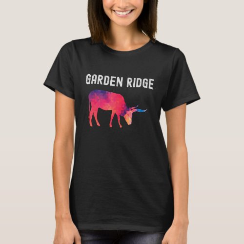 GARDEN RIDGE Texas  Vivid Geometric Longhorn Cattl T_Shirt