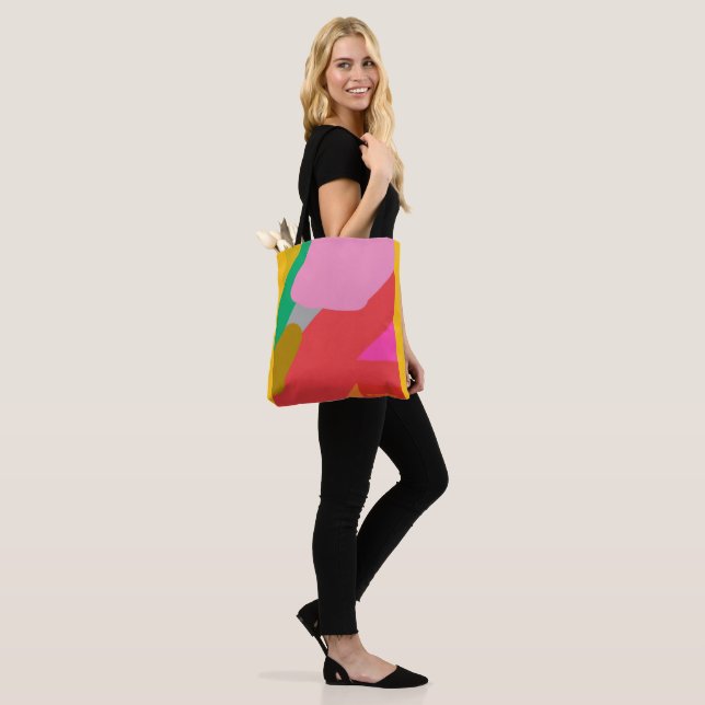 Garden Riff Gold Tote Bag (On Model)