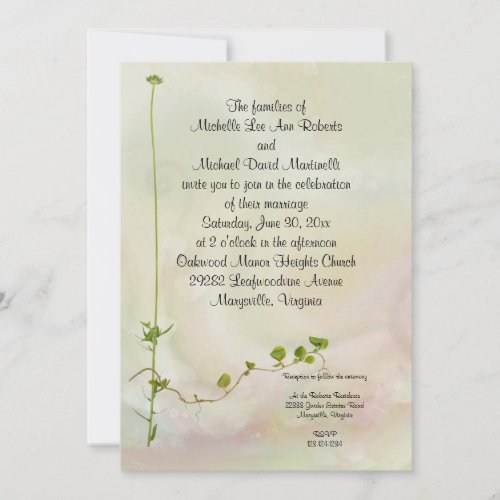 Garden Romance Wedding Invitation