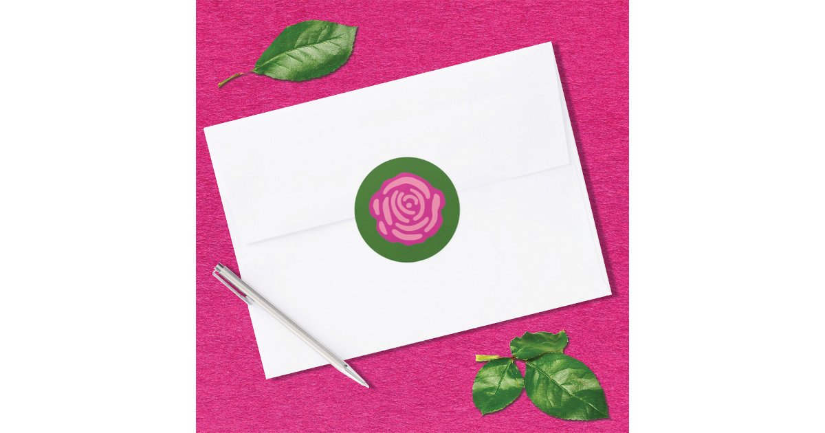 Round Sticker Rose Garden Rose Classic Round Sticker | Zazzle