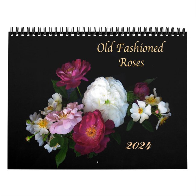 Garden Rose Flowers 2024 Floral Nature Calendar