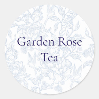 Garden Rose Tea label