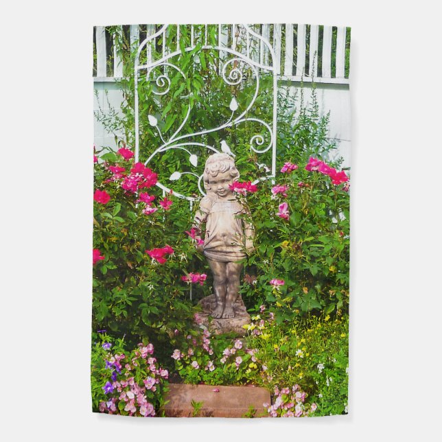 Garden Roses Flag (Back)