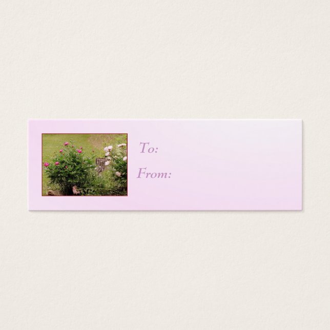 Garden Roses Gift Tag (Front)