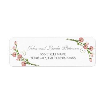 Garden Roses Return Address Labels by Whimzy_Designs at Zazzle