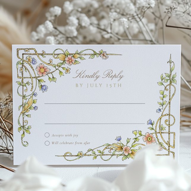 Garden RSVP Card Wedding (Creator Uploaded)