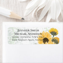 Garden Rustic Sunflower Modern Wedding