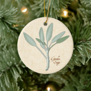 Garden Sage Herb Ornament