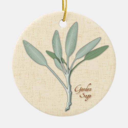 Garden Sage Herb Ornament