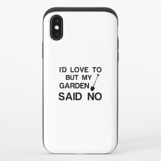GARDEN SAID NO iPhone X SLIDER CASE