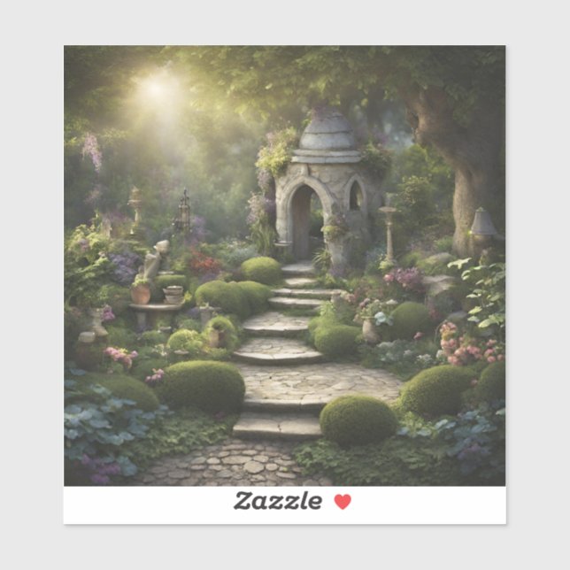 Garden Sanctuary Art Sticker (Sheet)