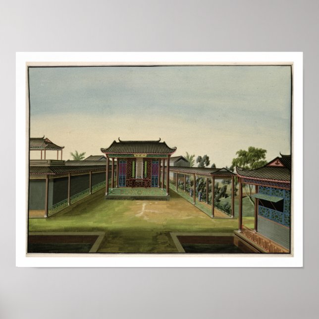 Garden Scene, c.1820-40 (w/c on paper) 2 Poster (Front)