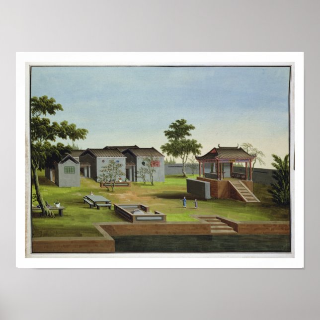 Garden Scene, c.1820-40 (w/c on paper) 3 Poster (Front)