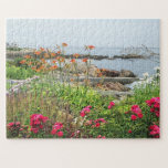 GARDEN SEA SCENIC OGUNQUIT, MAINE JIGSAW PUZZLE<br><div class="desc">A lovely view of the Atlantic Ocean from the Ogunquit Art Museum. A short walk from Perkins Cove, the museum and its three acres of sculpture gardens overlook Narrow Cove and the Atlantic Ocean. This jigsaw puzzle not only provides entertainment but also is a beautiful keepsake that can be enjoyed...</div>