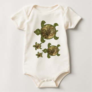 Garden Sea Turtle Baby Bodysuit