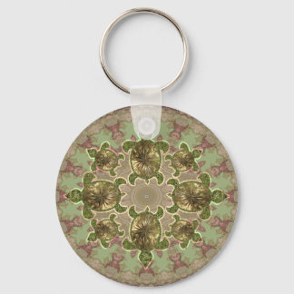 Garden Sea Turtle Pattern Keychain