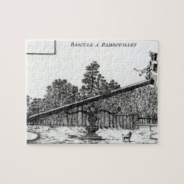 Garden see saw at Rambouillet, from 'Details des N Jigsaw Puzzle (Horizontal)
