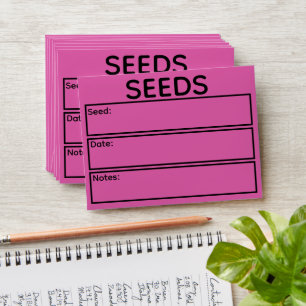 Garden Seed Saving Envelope