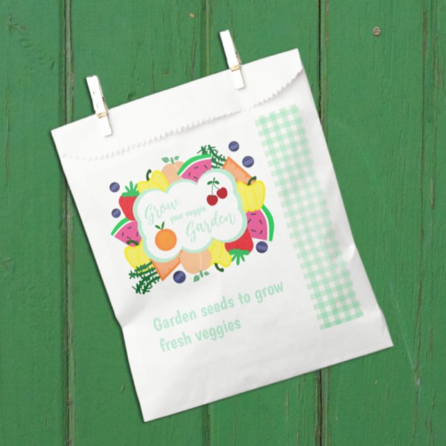 Garden Seeds Gift Bridal Shower Favor Bag (Creator Uploaded)