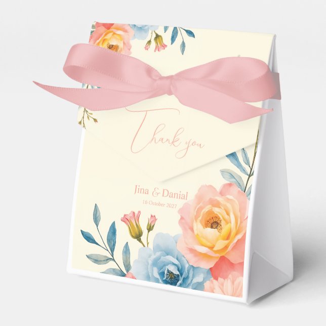 Garden Serenade Favor Boxes (Front Side)