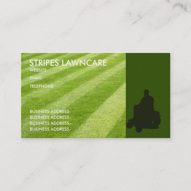 Garden services business card (Front)
