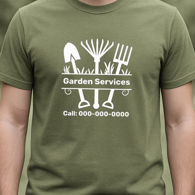 Garden Services - Tools Monogram T-Shirt (Garden Services - Tools Monogram T-Shirt)