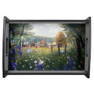Garden Serving Tray