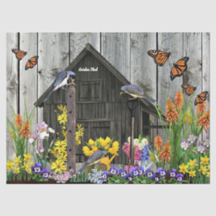 Garden Shed Flowers Tissue Paper