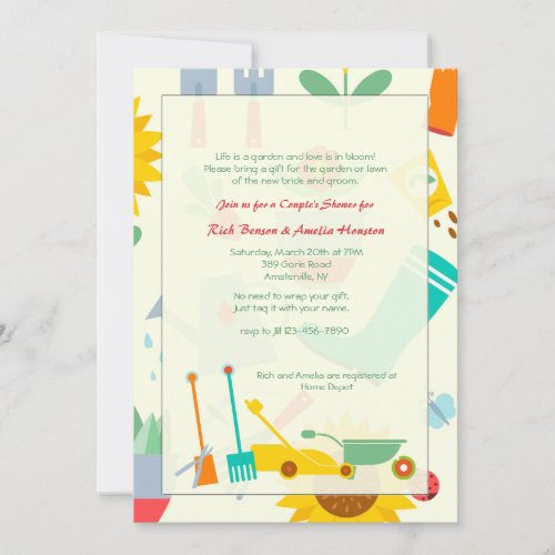 Garden Shed Invitation