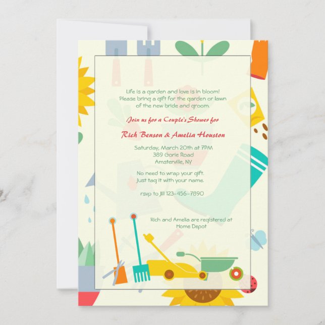 Garden Shed Invitation (Front)