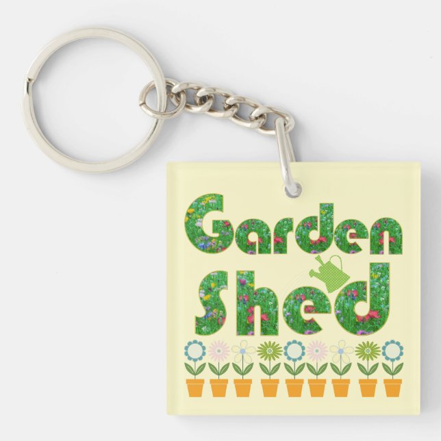 Garden Shed Keychain (Front)
