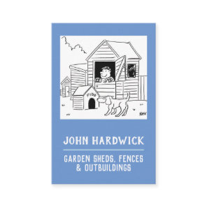 Garden Sheds, Fences & Outbuildings Business Card