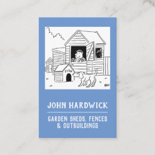 Garden Sheds, Fences & Outbuildings Business Card