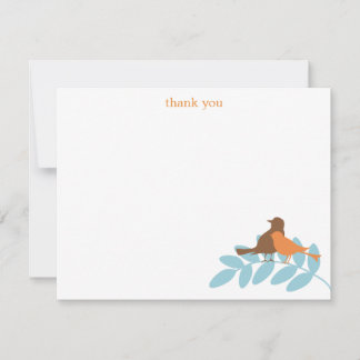 Garden Silhouettes Flat Thank You Cards