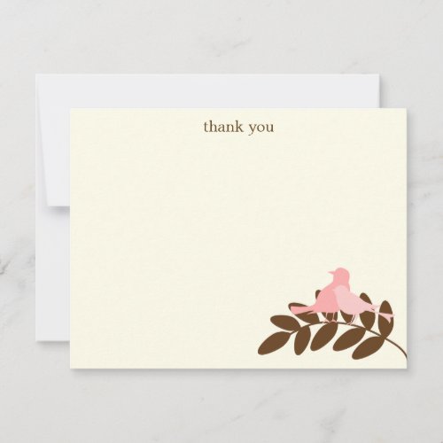 Garden Silhouettes Flat Thank You Notes Custom Invites