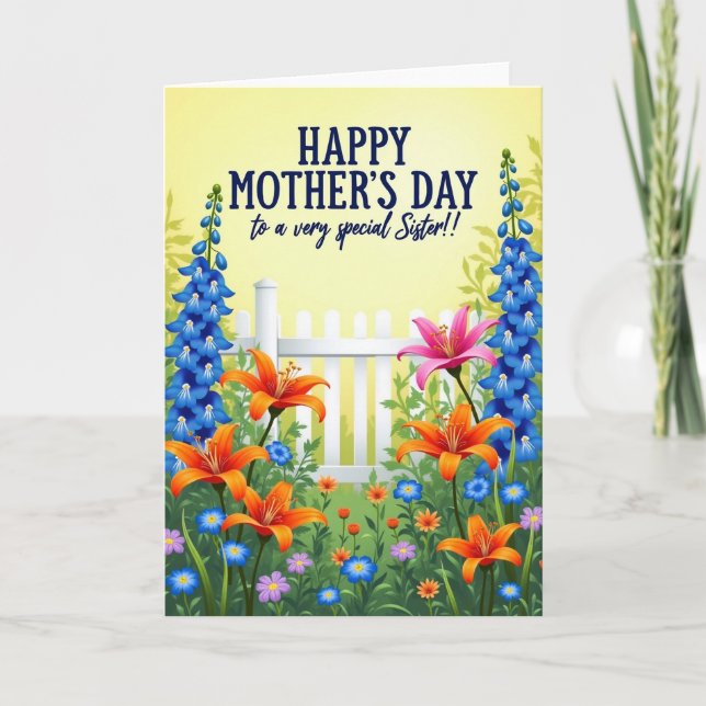 Garden Sister Mothers Day Card (Front)