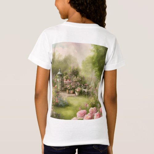 Garden Soiree Delight Girls Jersey T_Shirt