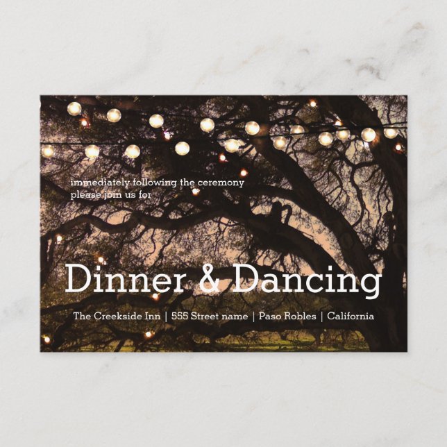 Garden Sparkle Reception Card (Front)