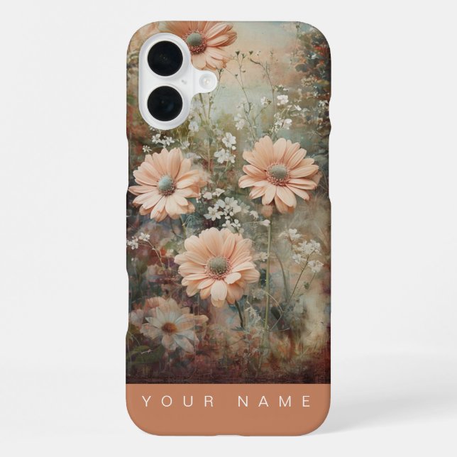 Garden Splendor Peach Iphone Case (Back)
