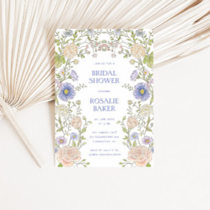 Garden Spring Floral  Bridal Shower Invitation