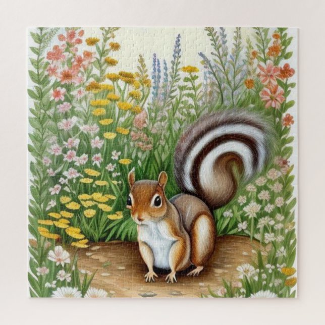 Garden Squirrel  Jigsaw Puzzle (Vertical)