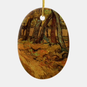 Garden St Paul Hospital Figure by Vincent van Gogh Ceramic Ornament