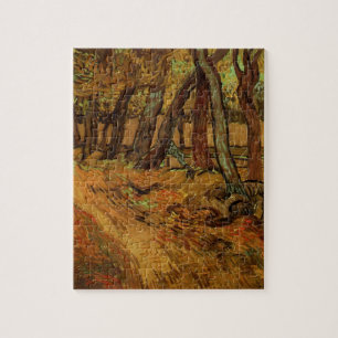 Garden St Paul Hospital Figure by Vincent van Gogh Jigsaw Puzzle