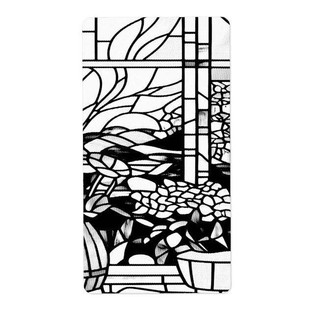 Garden Stained Glass  Label (Front)