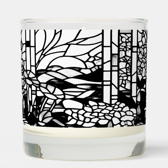 Garden Stained Glass  Scented Candle (Front)