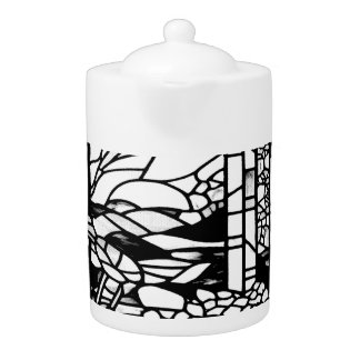 Garden Stained Glass  Teapot