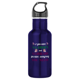 garden stainless steel water bottle