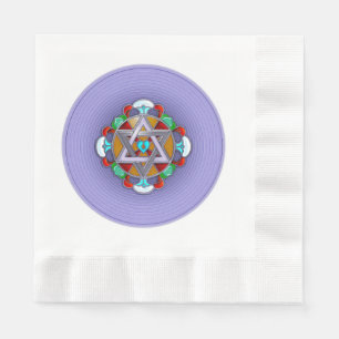 Garden Star in Lilac Napkins